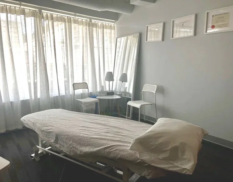 Jenna Leib's manual therapy treatment room in Regina, SK